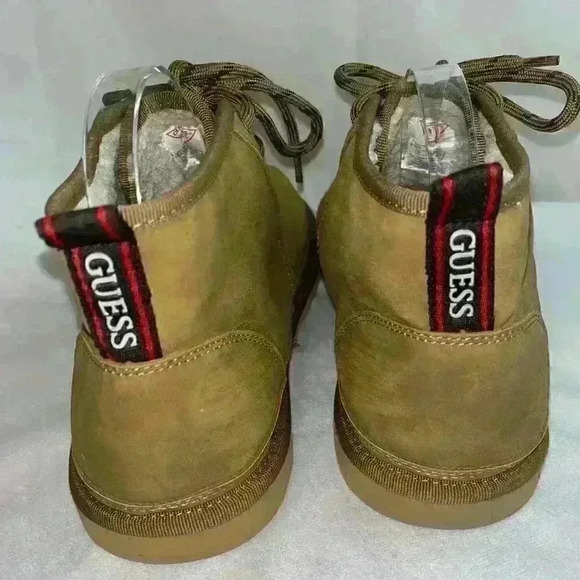 Men's Guess GMWarren-C Mid Faux Fur Lined Tan Beige Textile Upper Boot Size 10 - Picture 5 of 8